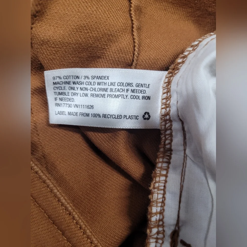 A New Day 4 Jeans Rust Color Stretch Zipper Fly Very Nice Condition